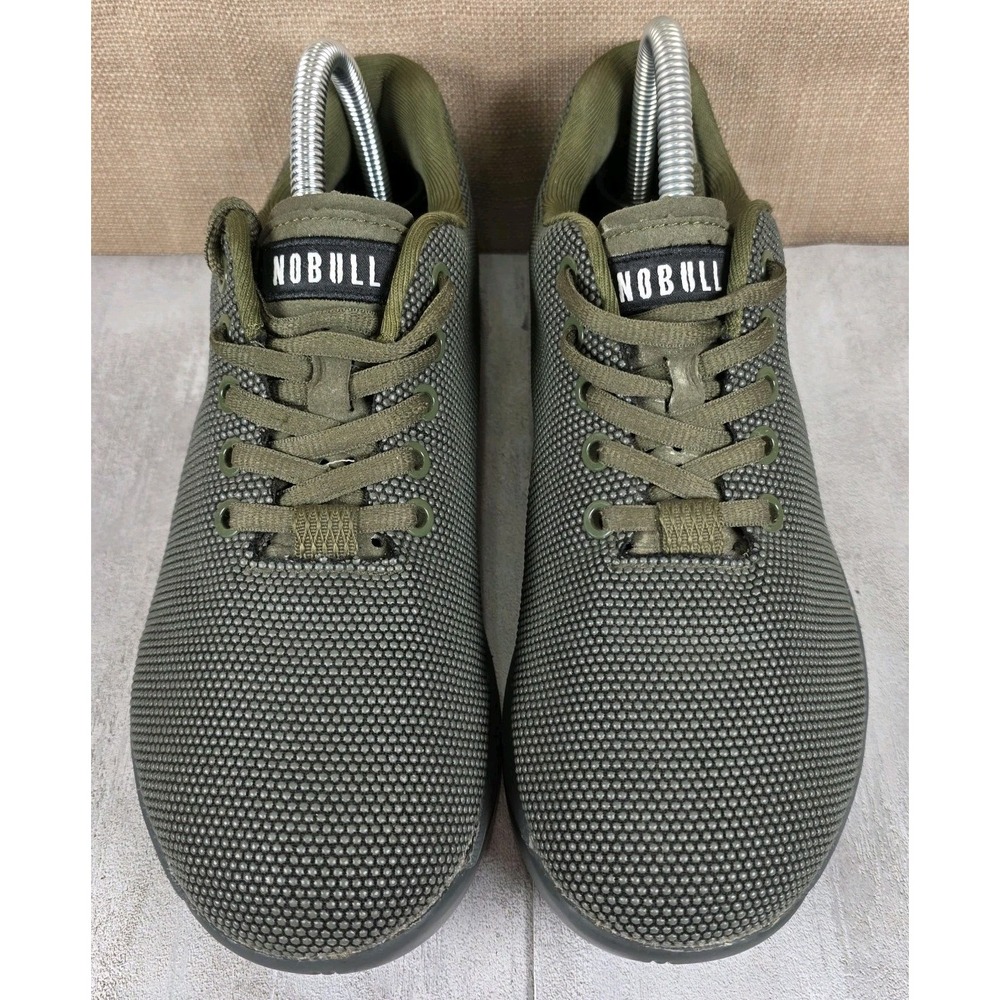 NOBULL Trainer Shoes Womens 9 Mens 7.5 Olive Green Crossfit Running Sneakers